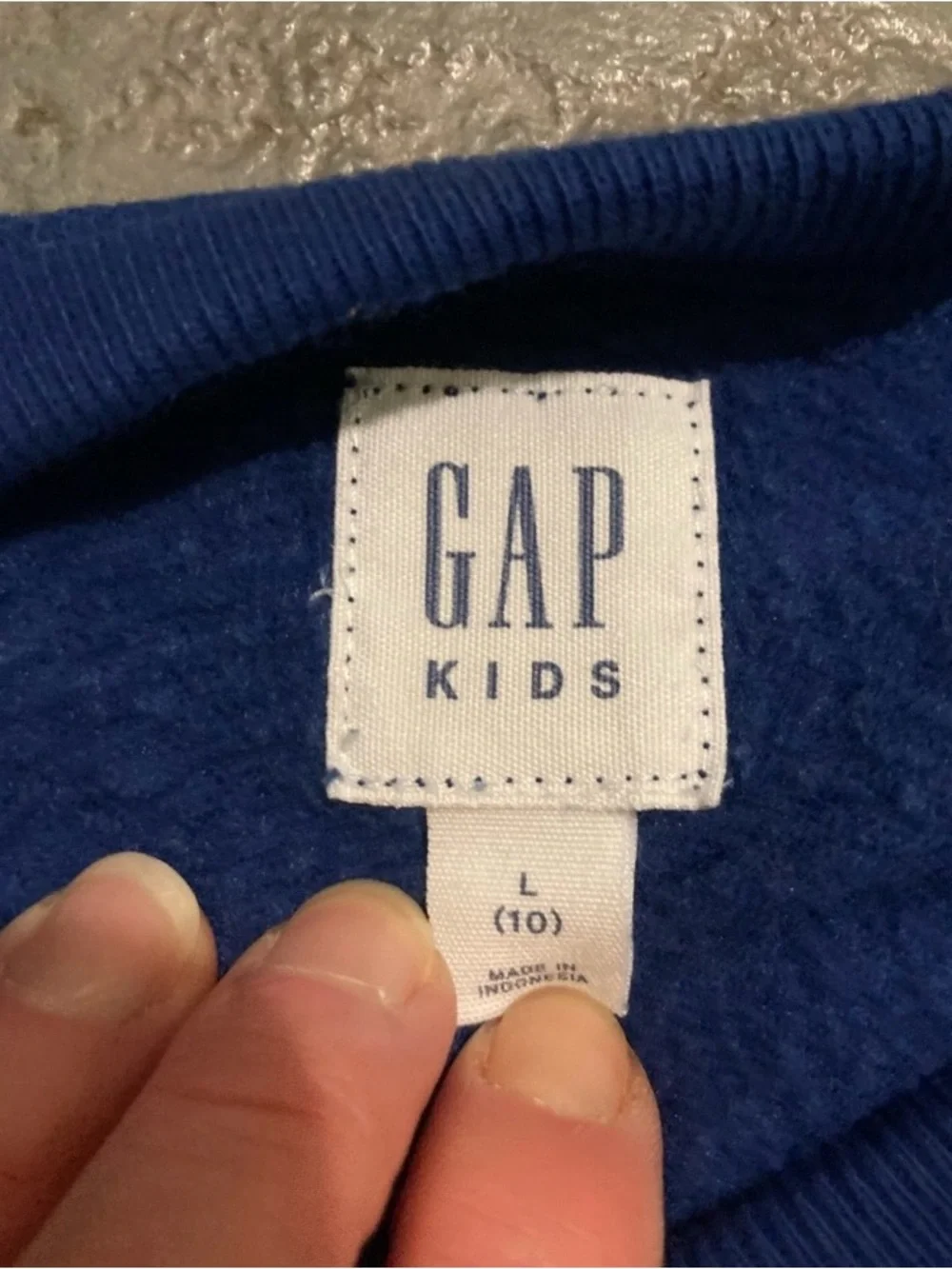 GAP Navy Crewneck Sweatshirt and Jeans Outfit Girls Size L 10